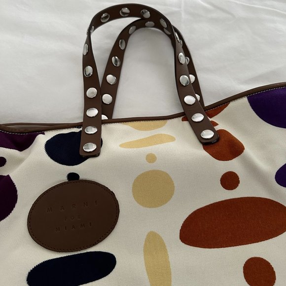 Marni Lined Canvas Tote Bag - "Marni for Miami" - Picture 15 of 15